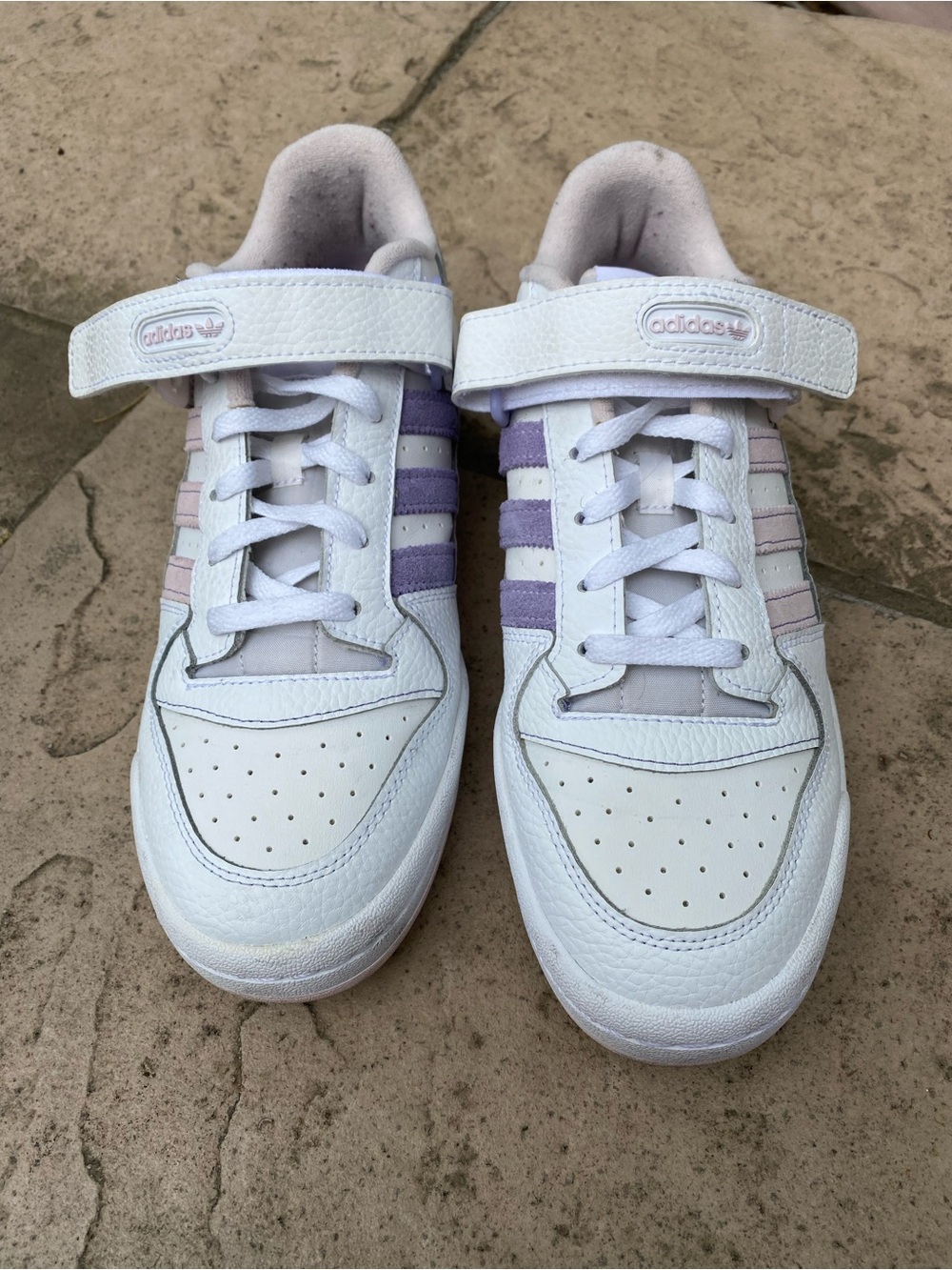 Adidas Men’s Forum Low Originals Size 9.5 White/Pink/Purple |GY5832|.  No Box.